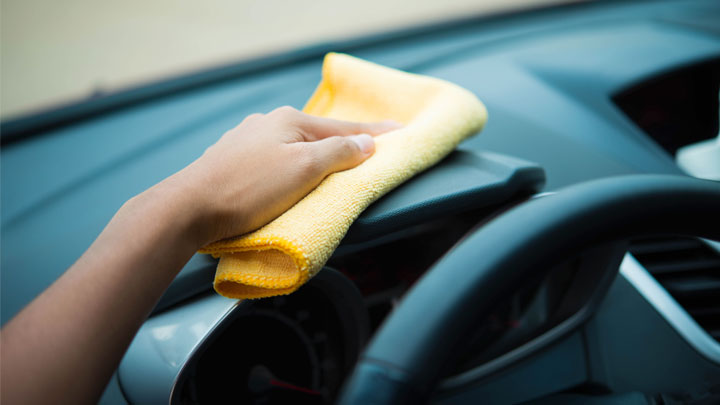 clean car interior