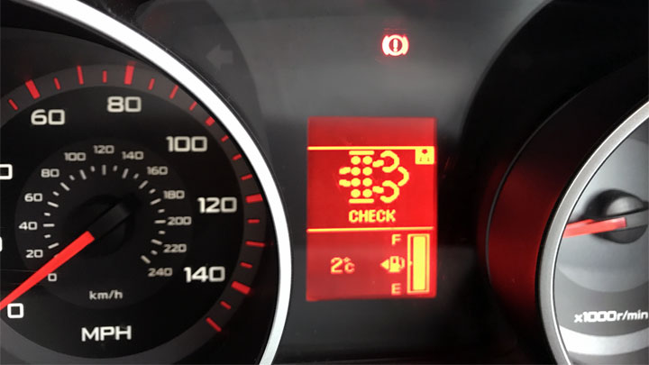 diesel particulate filter warning light