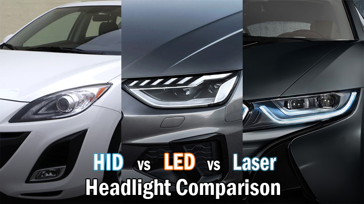 HID vs LED vs Laser headlights