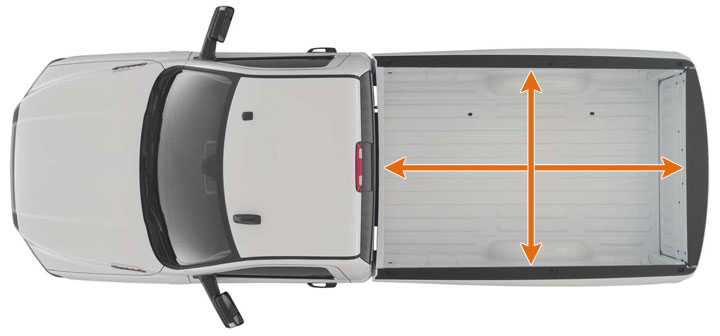 how to measure truck bed