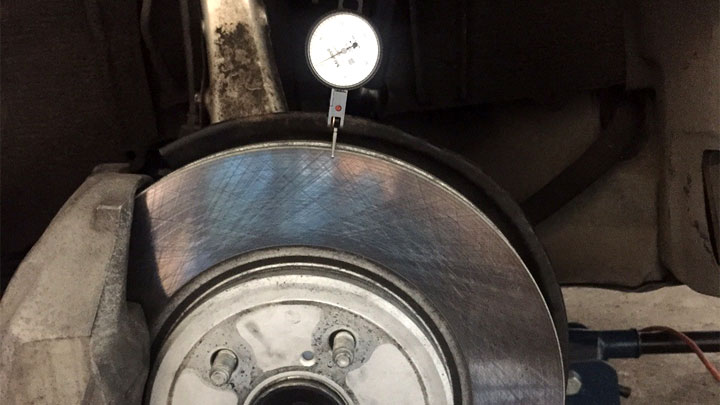 measure brake rotor