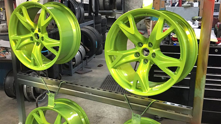 powder coated wheels